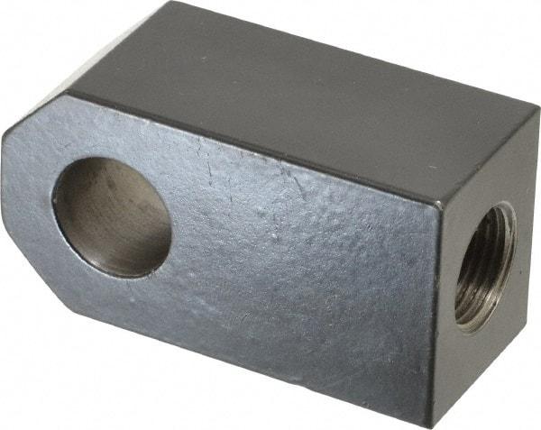 Schrader Bellows - 3/4-16 Thread, Hydraulic Cylinder Female Rod Eye - 12,100 Lb Capacity, 2-13/16" OAL - Apex Tool & Supply