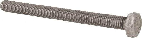 Value Collection - M10x1.50mm Metric Coarse, 120mm Length Under Head Hex Head Cap Screw - Fully Threaded, Grade 8.8 Steel, Uncoated, 17mm Hex - Apex Tool & Supply