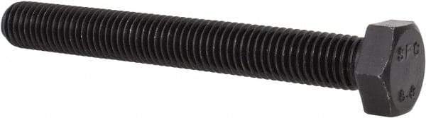 Value Collection - M12x1.75mm Metric Coarse, 100mm Length Under Head Hex Head Cap Screw - Fully Threaded, Grade 8.8 Steel, Uncoated, 19mm Hex - Apex Tool & Supply