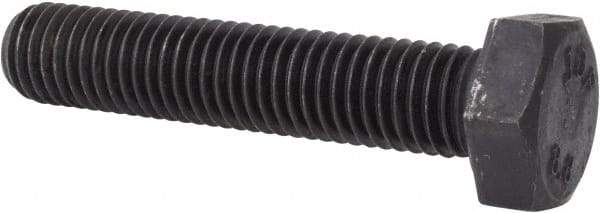 Value Collection - M12x1.75mm Metric Coarse, 60mm Length Under Head Hex Head Cap Screw - Fully Threaded, Grade 8.8 Steel, Uncoated, 19mm Hex - Apex Tool & Supply