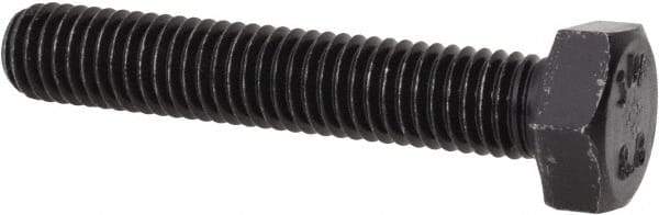 Value Collection - M8x1.25mm Metric Coarse, 45mm Length Under Head Hex Head Cap Screw - Fully Threaded, Grade 8.8 Steel, Uncoated, 13mm Hex - Apex Tool & Supply