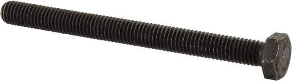 Value Collection - M8x1.25mm Metric Coarse, 90mm Length Under Head Hex Head Cap Screw - Fully Threaded, Grade 8.8 Steel, Uncoated, 13mm Hex - Apex Tool & Supply