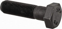Value Collection - M12x1.25mm Metric Fine, 45mm Length Under Head Hex Head Cap Screw - Partially Threaded, Grade 8.8 Steel, Uncoated, 19mm Hex - Apex Tool & Supply