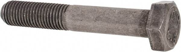 Value Collection - M8x1.00mm Metric Fine, 50mm Length Under Head Hex Head Cap Screw - Partially Threaded, Grade 8.8 Steel, Uncoated, 13mm Hex - Apex Tool & Supply