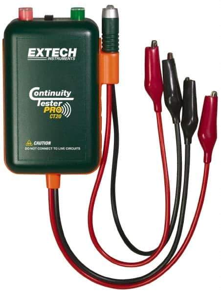 Extech - Circuit Continuity Tester - LED Display, 9V Power Supply - Apex Tool & Supply
