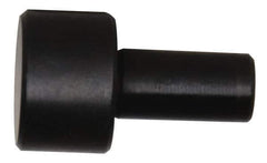 Gibraltar - 15/32" OAL, 1/4" Head Height, 3/8" OD, Low Carbon Steel, Ground, Press Fit Rest Button - Black Oxide Coating, 0.1885" Pin Diam - Apex Tool & Supply