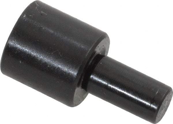 Gibraltar - 19/32" OAL, 3/8" Head Height, 3/8" OD, Low Carbon Steel, Ground, Press Fit Rest Button - Black Oxide Coating, 0.1885" Pin Diam - Apex Tool & Supply