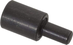 Gibraltar - 23/32" OAL, 1/2" Head Height, 3/8" OD, Low Carbon Steel, Ground, Press Fit Rest Button - Black Oxide Coating, 0.1885" Pin Diam - Apex Tool & Supply