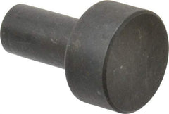 Gibraltar - 23/32" OAL, 1/4" Head Height, 1/2" OD, Low Carbon Steel, Ground, Press Fit Rest Button - Black Oxide Coating, 1/4" Pin Diam - Apex Tool & Supply