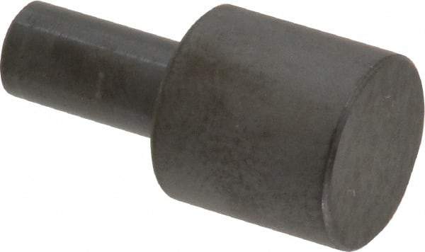 Gibraltar - 31/32" OAL, 1/2" Head Height, 1/2" OD, Low Carbon Steel, Ground, Press Fit Rest Button - Black Oxide Coating, 1/4" Pin Diam - Apex Tool & Supply