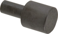 Gibraltar - 31/32" OAL, 1/2" Head Height, 1/2" OD, Low Carbon Steel, Ground, Press Fit Rest Button - Black Oxide Coating, 1/4" Pin Diam - Apex Tool & Supply