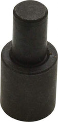Gibraltar - 1-7/32" OAL, 3/4" Head Height, 5/8" OD, Low Carbon Steel, Ground, Press Fit Rest Button - Black Oxide Coating, 3/8" Pin Diam - Apex Tool & Supply