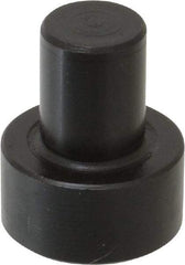 Gibraltar - 1-1/32" OAL, 7/16" Head Height, 7/8" OD, Low Carbon Steel, Ground, Press Fit Rest Button - Black Oxide Coating, 1/2" Pin Diam - Apex Tool & Supply
