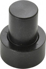 Gibraltar - 1-7/32" OAL, 1/2" Head Height, 1" OD, Low Carbon Steel, Ground, Press Fit Rest Button - Black Oxide Coating, 5/8" Pin Diam - Apex Tool & Supply