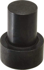 Gibraltar - 1-31/32" OAL, 3/4" Head Height, 1-1/2" OD, Low Carbon Steel, Ground, Press Fit Rest Button - Black Oxide Coating, 1.001" Pin Diam - Apex Tool & Supply