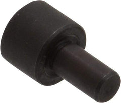 Gibraltar - 27/32" OAL, 3/8" Head Height, 1/2" OD, 52100 Steel, Unground, Press Fit Rest Button - Black Oxide Coating, 1/4" Pin Diam - Apex Tool & Supply
