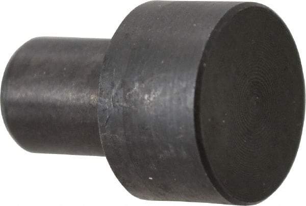 Gibraltar - 27/32" OAL, 3/8" Head Height, 5/8" OD, 52100 Steel, Unground, Press Fit Rest Button - Black Oxide Coating, 3/8" Pin Diam - Apex Tool & Supply
