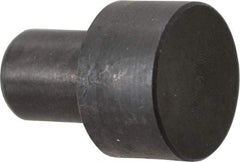 Gibraltar - 27/32" OAL, 3/8" Head Height, 5/8" OD, 52100 Steel, Unground, Press Fit Rest Button - Black Oxide Coating, 3/8" Pin Diam - Apex Tool & Supply