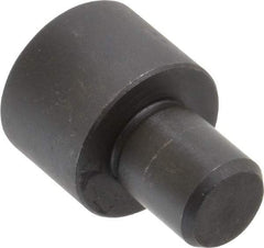 Gibraltar - 1-7/32" OAL, 5/8" Head Height, 7/8" OD, 52100 Steel, Unground, Press Fit Rest Button - Black Oxide Coating, 1/2" Pin Diam - Apex Tool & Supply