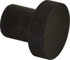 Gibraltar - 1-7/32" OAL, 3/8" Head Height, 1-1/4" OD, 52100 Steel, Unground, Press Fit Rest Button - Black Oxide Coating, 3/4" Pin Diam - Apex Tool & Supply