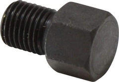 Gibraltar - 13/16" OAL, 3/8" Head Height, Low Carbon Steel, Threaded Rest Button - Black Oxide Coating, 3/8-24 Thread, 1/2" Hex - Apex Tool & Supply