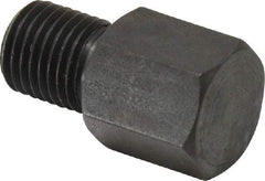 Gibraltar - 15/16" OAL, 1/2" Head Height, Low Carbon Steel, Threaded Rest Button - Black Oxide Coating, 3/8-24 Thread, 1/2" Hex - Apex Tool & Supply