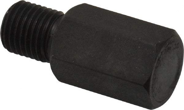 Gibraltar - 1-3/16" OAL, 3/4" Head Height, Low Carbon Steel, Threaded Rest Button - Black Oxide Coating, 3/8-24 Thread, 1/2" Hex - Apex Tool & Supply
