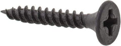 Value Collection - #6, 1" OAL, Phillips Drive Bugle Head, Steel Drywall Screws - Black Phosphate Finish, Grade 1018 - Apex Tool & Supply