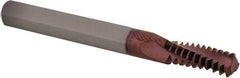 Iscar - UN, 0.24" Cutting Diam, 3 Flute, Solid Carbide Helical Flute Thread Mill - External Thread, 0.7" LOC, 2-1/2" OAL, 1/4" Shank Diam - Apex Tool & Supply
