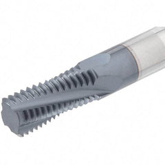 Iscar - ISO, 0.31" Cutting Diam, 4 Flute, Solid Carbide Helical Flute Thread Mill - External Thread, 0.7" LOC, 2-1/2" OAL - Apex Tool & Supply