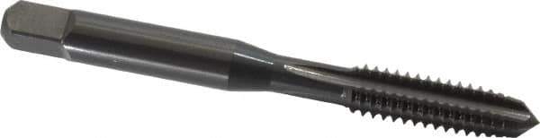 OSG - M16x1.50 Metric Fine 4 Flute Oxide Finish High Speed Steel Straight Flute Standard Hand Tap - Bottoming, Right Hand Thread, 3-13/16" OAL, 1-13/16" Thread Length, D6 Limit, Oversize - Exact Industrial Supply