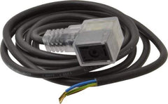 Parker - Solenoid Valve Lighted 3 Pin Connector - 22mm x 6 Ft. Cord - Apex Tool & Supply