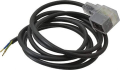 Parker - Solenoid Valve Lighted 3 Pin Connector - 22mm x 6 Ft. Cord - Apex Tool & Supply