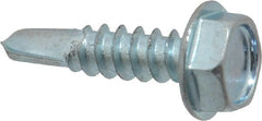 Value Collection - #10, Hex Washer Head, Hex Drive, 3/4" Length Under Head, #3 Point, Self Drilling Screw - Apex Tool & Supply