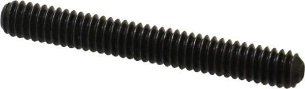 Holo-Krome - 1/4-20 UNC, 2" OAL, Cup Point Set Screw - Grade 8 Alloy Steel, 1/8" Key - Apex Tool & Supply