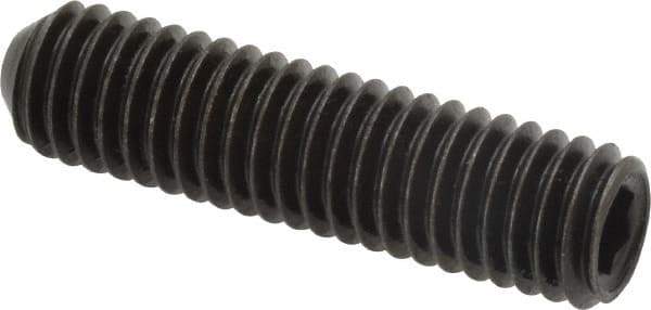 Holo-Krome - 3/8-16 UNC, 1-1/2" OAL, Cup Point Set Screw - Grade 8 Alloy Steel, 3/16" Key - Apex Tool & Supply