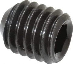 Holo-Krome - 7/16-14 UNC, 1/2" OAL, Cup Point Set Screw - Grade 8 Alloy Steel, 7/32" Key - Apex Tool & Supply