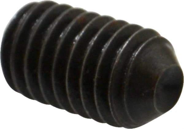 Holo-Krome - 7/16-14 UNC, 3/4" OAL, Cup Point Set Screw - Grade 8 Alloy Steel, 7/32" Key - Apex Tool & Supply