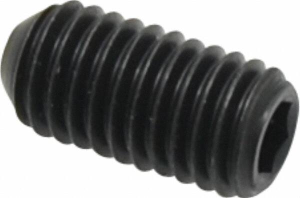 Holo-Krome - 1/2-13 UNC, 1" OAL, Cup Point Set Screw - Grade 8 Alloy Steel, 1/4" Key - Apex Tool & Supply
