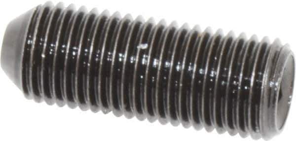 Holo-Krome - 3/8-24 UNF, 1" OAL, Cup Point Set Screw - Grade 8 Alloy Steel, 3/16" Key - Apex Tool & Supply
