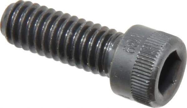 Made in USA - 5/16-18 UNC Hex Socket Drive, Socket Cap Screw - Alloy Steel, Black Oxide Finish, Fully Threaded, 7/8" Length Under Head - Apex Tool & Supply