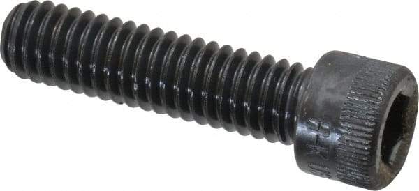 Made in USA - 5/16-18 UNC Hex Socket Drive, Socket Cap Screw - Alloy Steel, Black Oxide Finish, Fully Threaded, 1-1/4" Length Under Head - Apex Tool & Supply