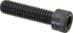 Made in USA - 5/16-18 UNC Hex Socket Drive, Socket Cap Screw - Alloy Steel, Black Oxide Finish, Fully Threaded, 1-1/4" Length Under Head - Apex Tool & Supply