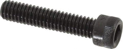 Made in USA - 5/16-18 UNC Hex Socket Drive, Socket Cap Screw - Alloy Steel, Black Oxide Finish, Fully Threaded, 1-1/2" Length Under Head - Apex Tool & Supply