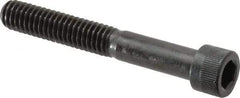 Made in USA - 5/16-18 UNC Hex Socket Drive, Socket Cap Screw - Alloy Steel, Black Oxide Finish, Partially Threaded, 2-1/4" Length Under Head - Apex Tool & Supply