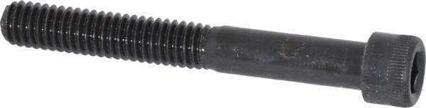 Made in USA - 5/16-18 UNC Hex Socket Drive, Socket Cap Screw - Alloy Steel, Black Oxide Finish, Partially Threaded, 2-1/2" Length Under Head - Apex Tool & Supply