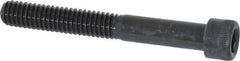 Made in USA - 5/16-18 UNC Hex Socket Drive, Socket Cap Screw - Alloy Steel, Black Oxide Finish, Partially Threaded, 2-1/2" Length Under Head - Apex Tool & Supply