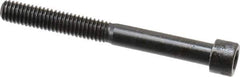 Made in USA - 5/16-18 UNC Hex Socket Drive, Socket Cap Screw - Alloy Steel, Black Oxide Finish, Partially Threaded, 3" Length Under Head - Apex Tool & Supply