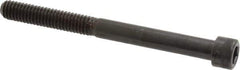 Made in USA - 5/16-18 UNC Hex Socket Drive, Socket Cap Screw - Alloy Steel, Black Oxide Finish, Partially Threaded, 3-1/2" Length Under Head - Apex Tool & Supply