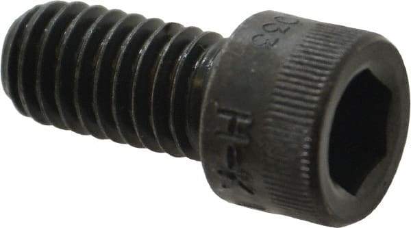 Made in USA - 3/8-16 UNC Hex Socket Drive, Socket Cap Screw - Alloy Steel, Black Oxide Finish, Fully Threaded, 3/4" Length Under Head - Apex Tool & Supply